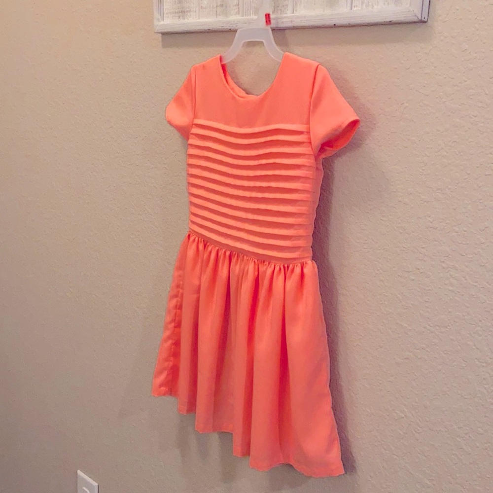 Coral girls dress